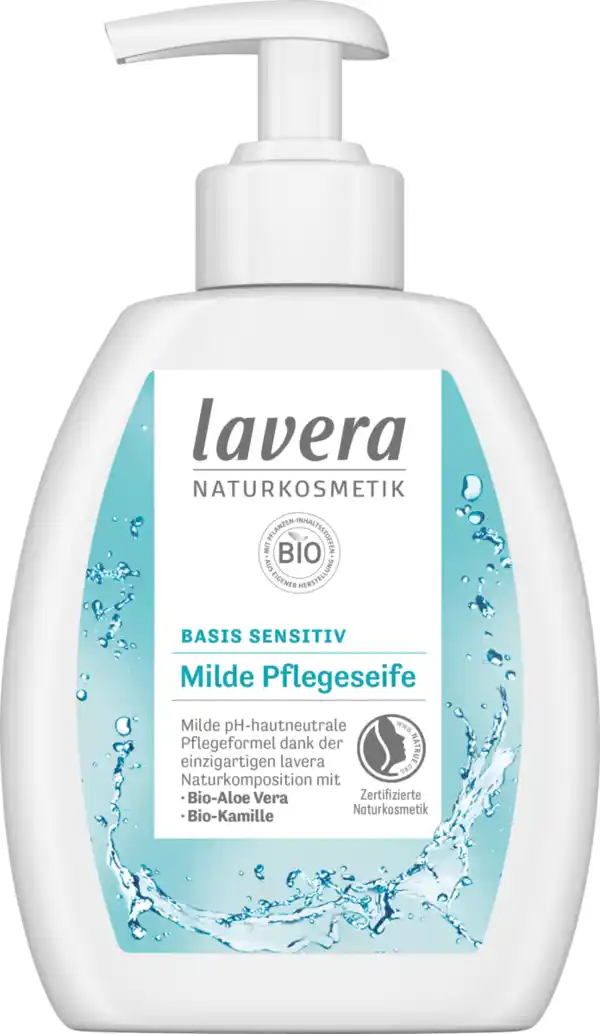 Bild 1 von lavera Flüssigseife Basis sensitiv Bio-Aloe Vera & Bio-Kamille