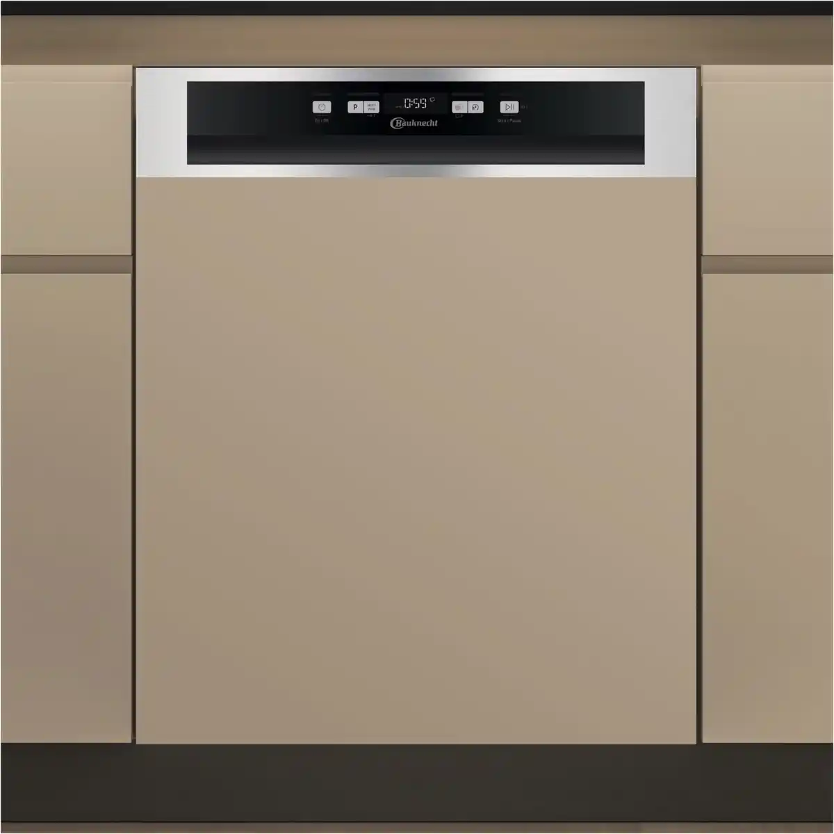 Bild 1 von B0B D641A X teilintegrierbarer 60 cm Geschirrspüler edelstahl-Look / C
