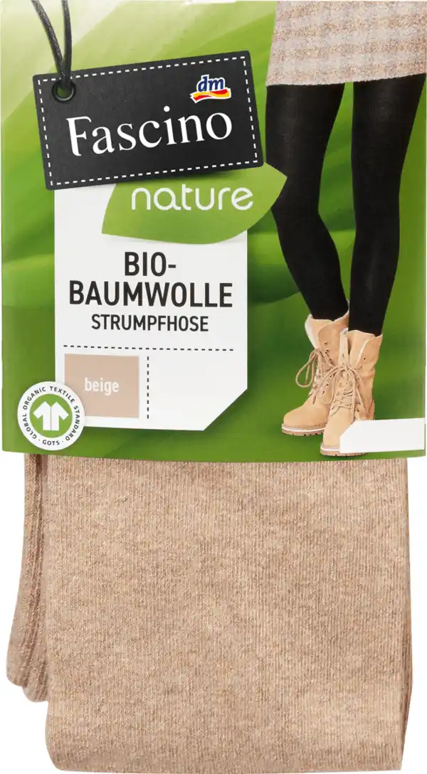 Bild 1 von Fascino Strumpfhose mit Bio-Baumwolle, Gr. 38/40, beige