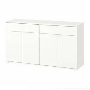 VIHALS Sideboard, weiß 140x37x75 cm