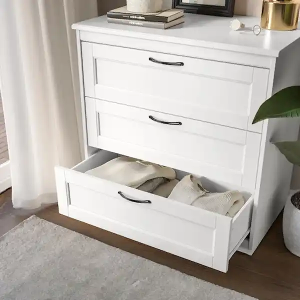 Bild 3 von SONGESAND Kommode mit 3 Schubladen, weiß 82x81 cm