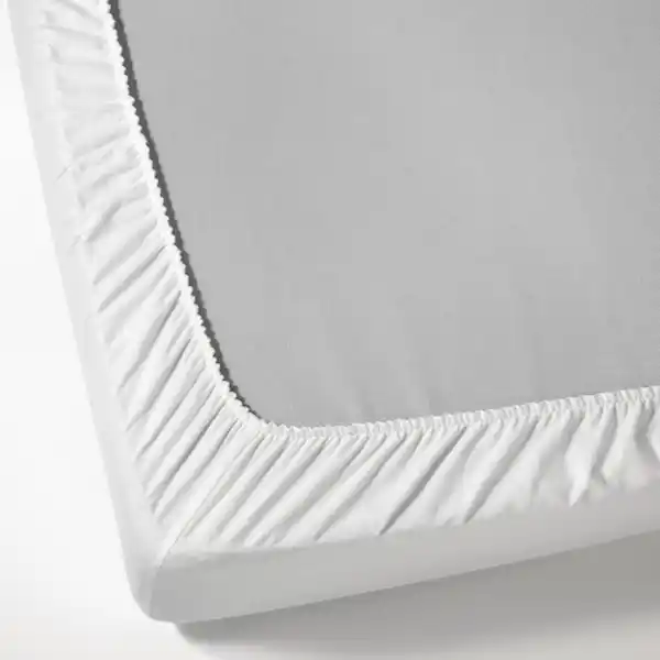 Bild 3 von NORDRUTA Spannbettlaken, weiß 90x200 cm