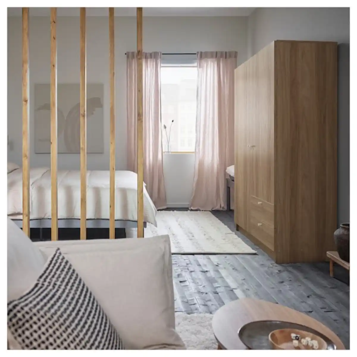 Bild 3 von VILHATTEN Kleiderschrank m 2 Türen+2Schubl., Eichenachbildung 98x57x190 cm