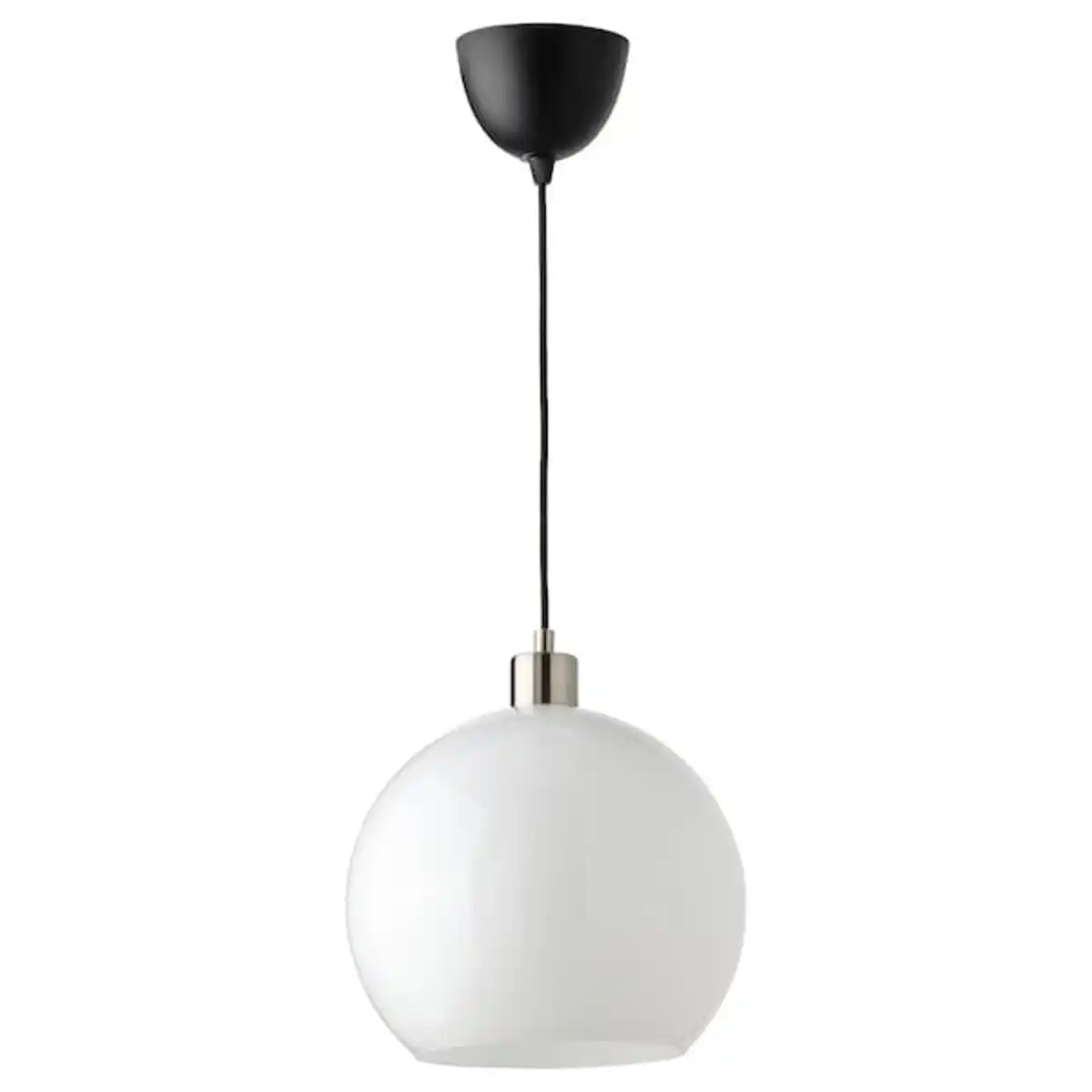 Bild 1 von JÄRPLIDEN Hängeleuchte, weiß Glas/vernickelt 30 cm