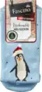 Bild 1 von Fascino ABS Socken XMAS mit Pinguin-Motiv blau Gr. 35-38