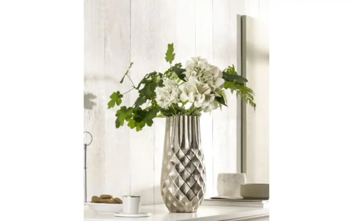 Bild 2 von Vase in silber, 11 x 15 x 30 cm