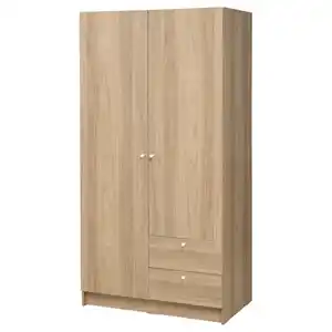 VILHATTEN Kleiderschrank m 2 Türen+2Schubl., Eichenachbildung 98x57x190 cm