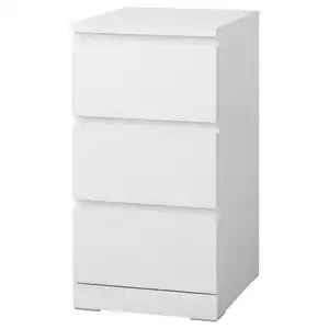 MALM Kommode mit 3 Schubladen, weiß 40x78 cm