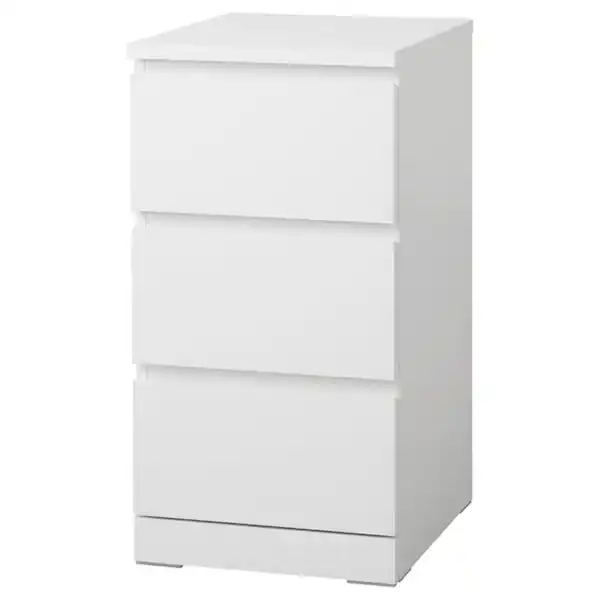 Bild 1 von MALM Kommode mit 3 Schubladen, weiß 40x78 cm