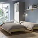 Bild 2 von UTÅKER Stapelbett/2 Matratzen, Kiefer/Ågotnes fest 80x200 cm