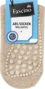 Fascino ABS-Socken mit Wolle beige Gr. 35-38