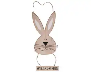 Deko Hänger Hase Willkommen