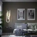 Bild 2 von VARMBLIXT LED-Hängeleuchte, weiß Frostglas 46 cm