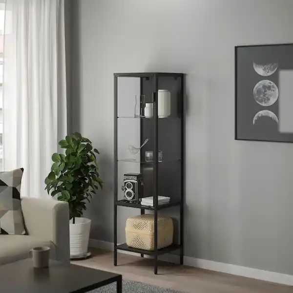 Bild 2 von RUDSTA Vitrine, anthrazit 42x37x155 cm
