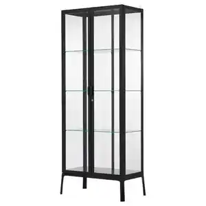 MILSBO Vitrine, anthrazit 73x175 cm