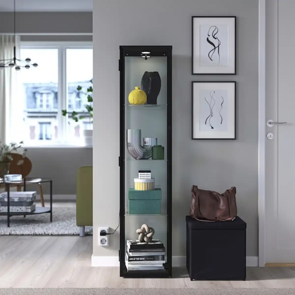 Bild 2 von BLÅLIDEN / STRIMSÄV Vitrine mit Beleuchtung
