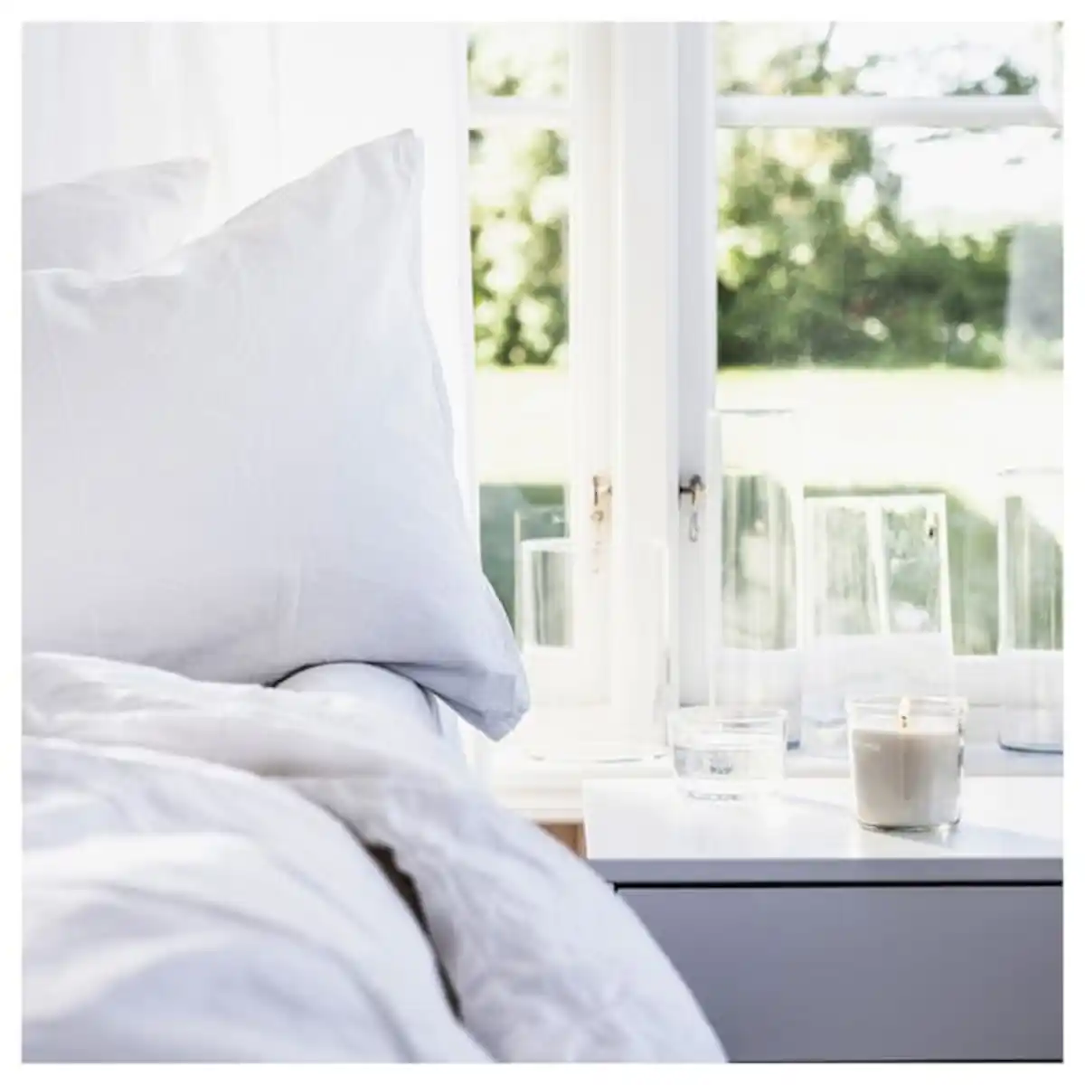 Bild 4 von TRÅDCYPRESS Duftkerze im Glas, Frische Wäsche/weiß 40 Std.