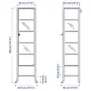 Bild 4 von KLINGSBO Vitrine, schwarz/Klarglas 45x180 cm