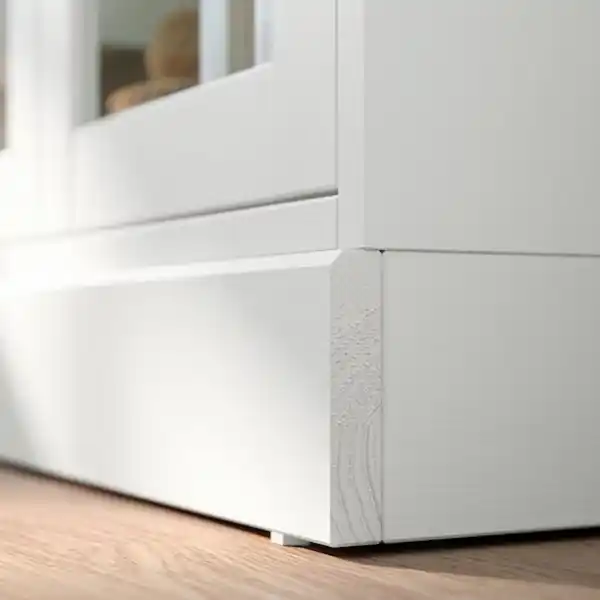 Bild 4 von HAVSTA Vitrine mit Sockel, weiß/Klarglas 81x37x134 cm