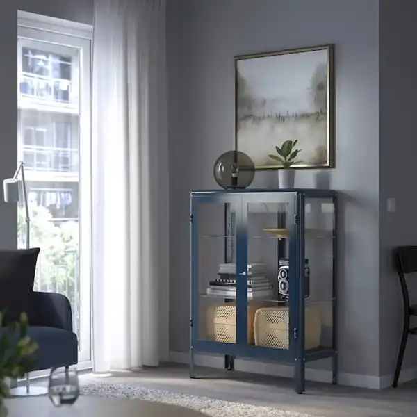 Bild 2 von FABRIKÖR Vitrine, schwarzblau 81x113 cm