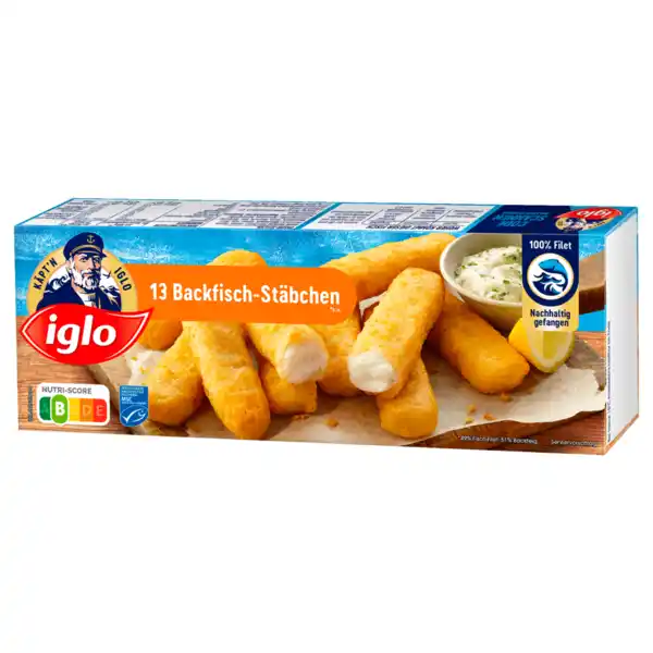 Bild 1 von Iglo Backfisch-Stäbchen 364g