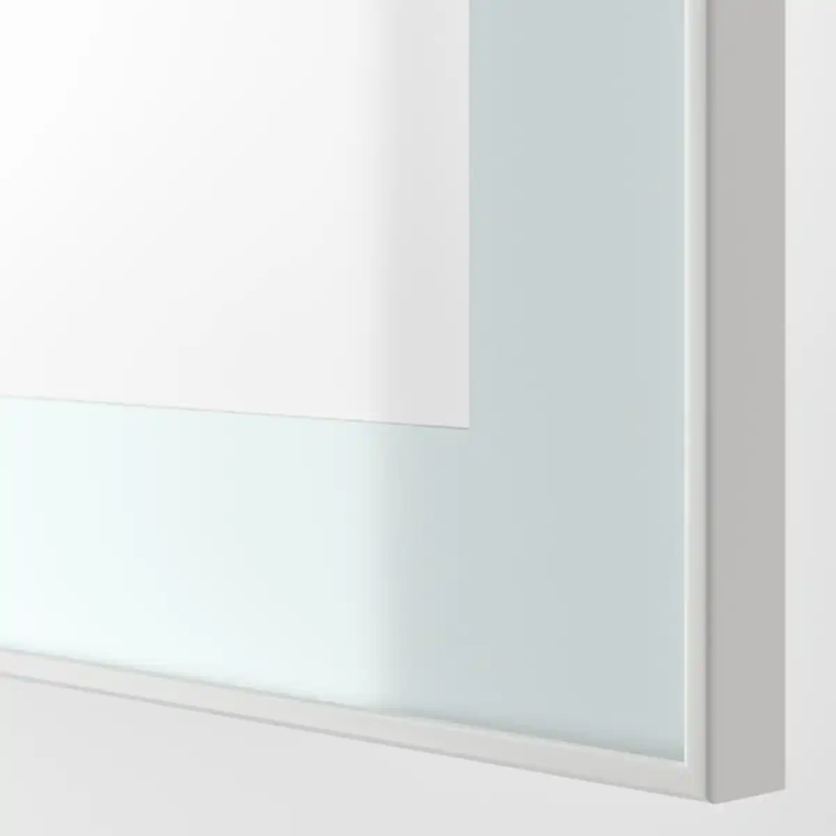 Bild 3 von BESTÅ Regal mit Glastür, Eicheneff wlas Glassvik/weiß/hellgrün Klarglas 60x22x64 cm