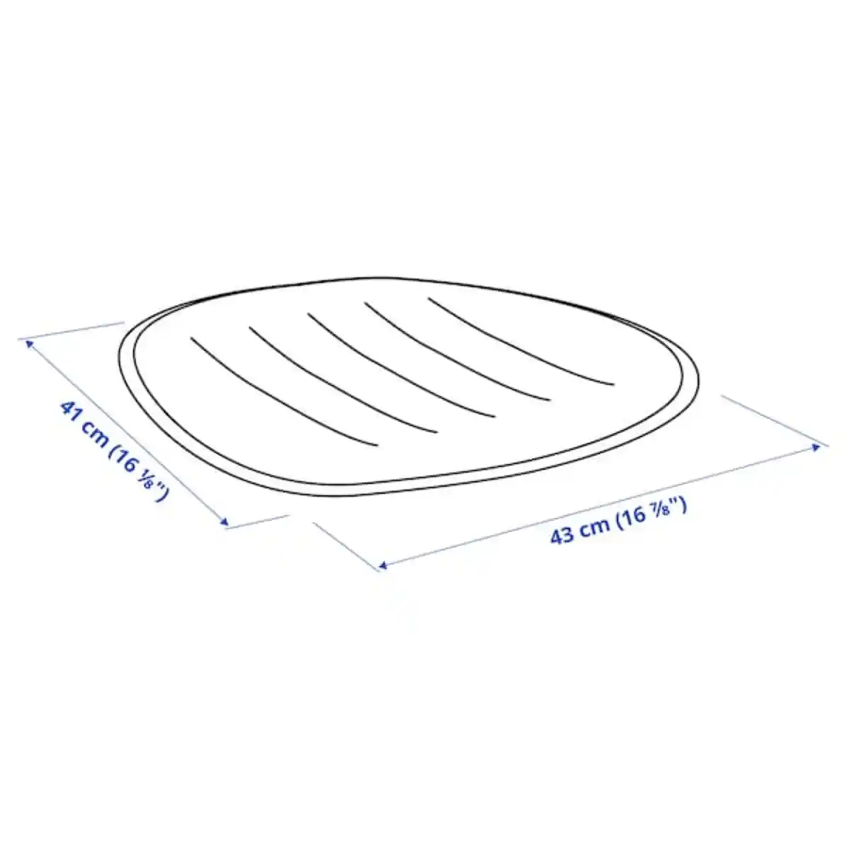 Bild 2 von PYNTEN Sitzunterlage, dunkelgrau 41x43 cm
