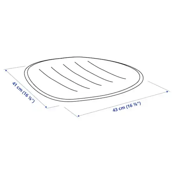 Bild 2 von PYNTEN Sitzunterlage, dunkelgrau 41x43 cm