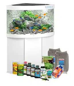 JUWEL® AQUARIUM Kombination Trigon 190 LED inkl. Starter-Set, ca. B98,5/H133/T70 cm