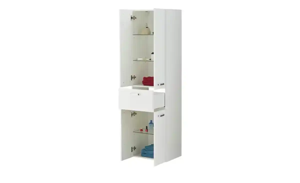 Bild 2 von Hochschrank ¦ weiß ¦ Maße (cm): B: 50 H: 182 T: 39 Schränke > Badschränke > Bad-Hochschränke - Möbel Kraft