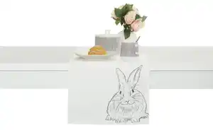 HOME STORY Tischläufer  Ostern ¦ weiß ¦ Synthetik ¦ Maße (cm): B: 40 Sale > Haushalt Sale - Möbel Kraft