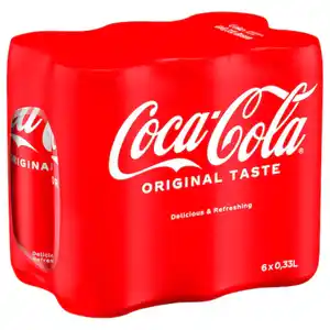 Coca Cola 6 x 0,33 Liter Dose