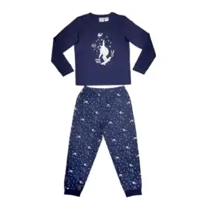 Kinder Winterpyjama, navy, 146/152