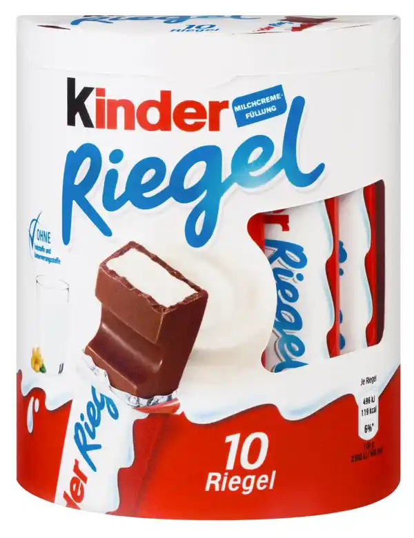 Bild 1 von KINDER Riegel, 10 St. = 210-g-Packg.