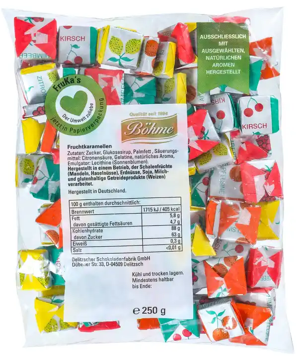 Bild 1 von BÖHME Fruchtkaramellen, 250-g-Packg.