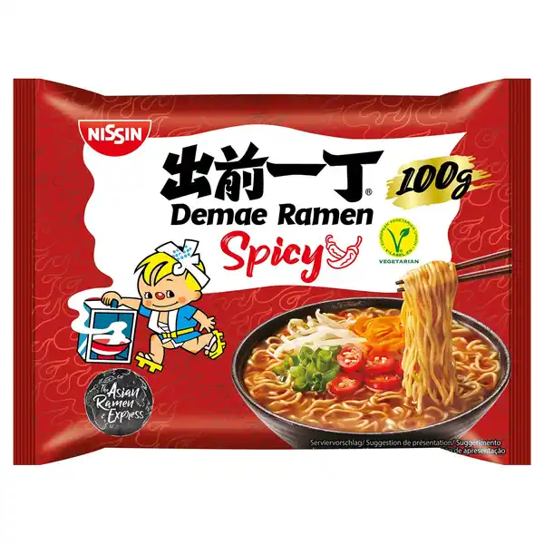 Bild 1 von NISSIN Demae Ramen 100 g, Scharf