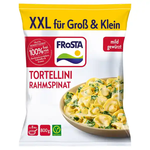 Bild 1 von FROSTA Fertiggericht Tortellini Rahmspinat XXL