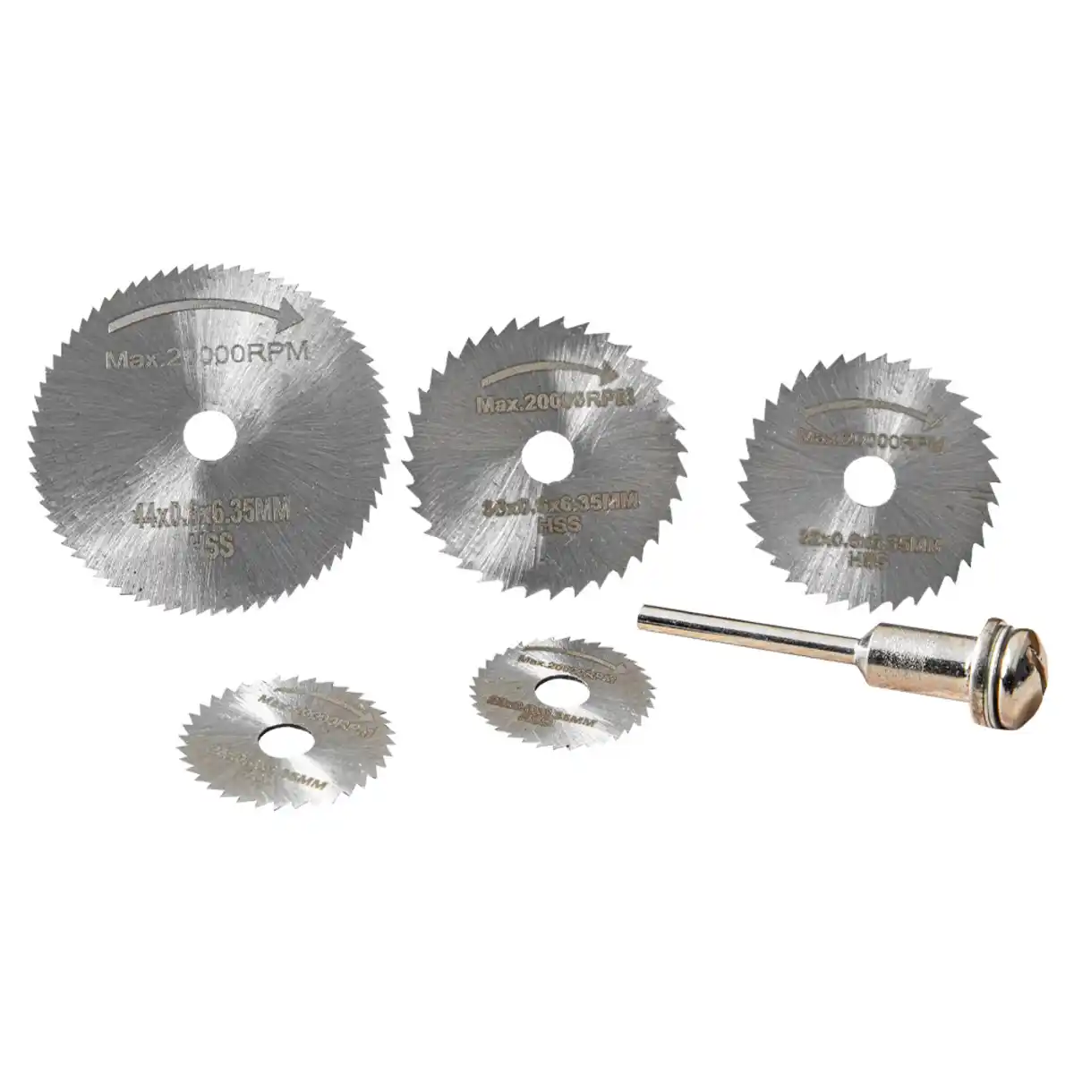 Bild 1 von HSS Rundsägeblätter 6tlg.