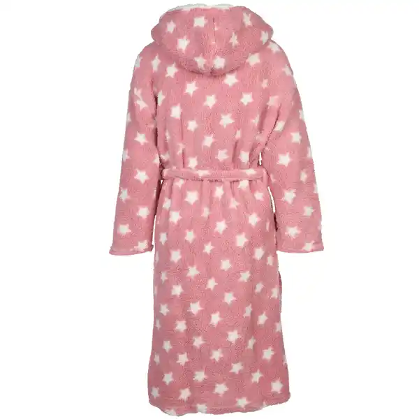 Bild 2 von Kuschelbademantel mit Kapuze Rosa