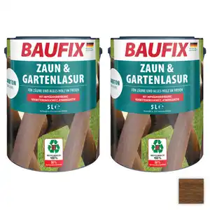 Zaun- und Gartenlasur, Dunkelbraun - 2er-Set