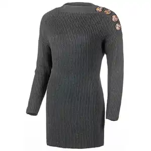 Strick-Longpullover für Damen