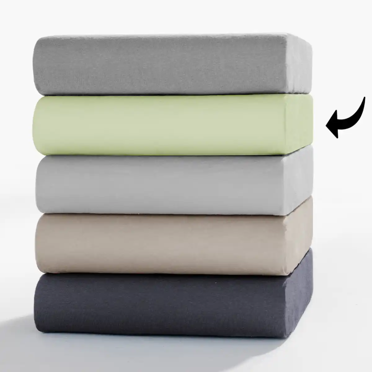 Bild 1 von Jersey-Boxspring-Spannbetttuch - ca. 180 - 200 x 200 cm