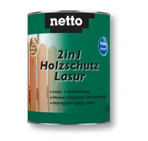 netto 2 in 1 Holzschutz-Lasur