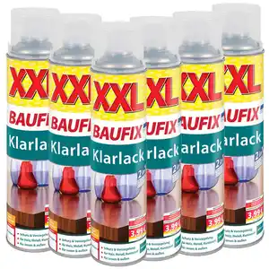 Buntlack Klarlack farblos seidenmatt - ca. 600 ml, 6er-Set