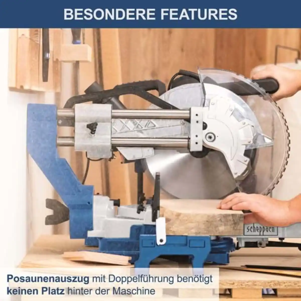 Bild 2 von Kapp-, Zug- und Gehrungssäge HM305SL