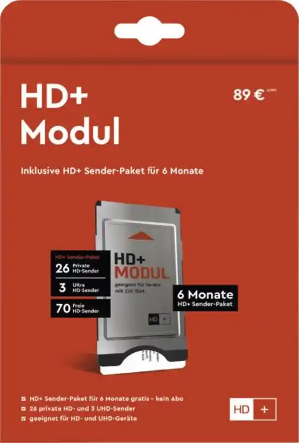 Bild 1 von HD+ HD+ Modul inkl. HD+ Karte (6 Monate)