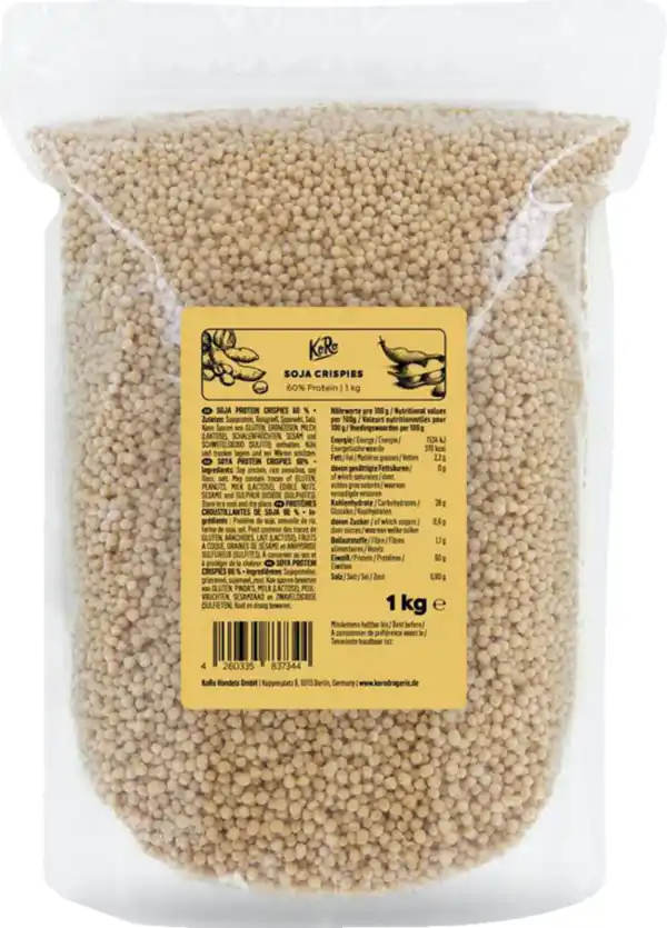 Bild 1 von KoRo Soja Protein Crispies 60 %, 1 kg