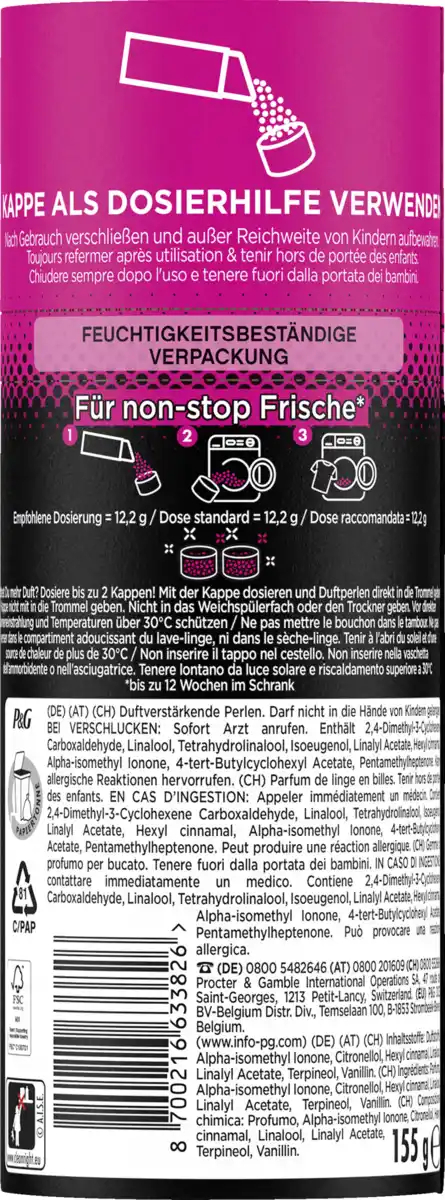 Bild 2 von Lenor Wäscheparfüm Unstoppables Fresh Sensations, 155 g