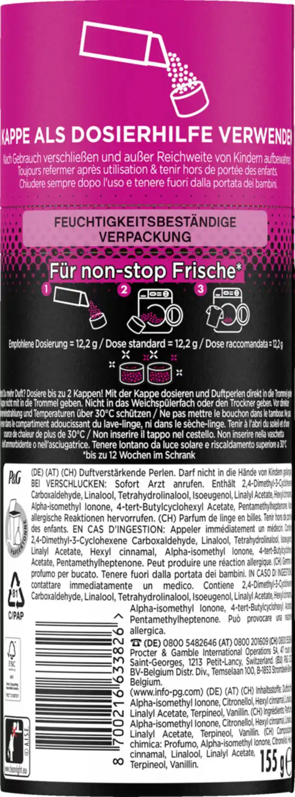 Bild 2 von Lenor Wäscheparfüm Unstoppables Fresh Sensations, 155 g
