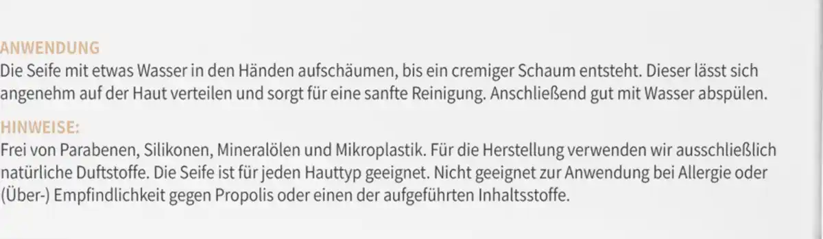 Bild 3 von bedrop Propolis Honig Seife, 100 g